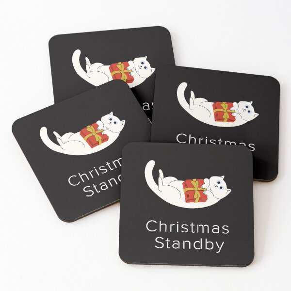 Item preview, Christmas Standby | Relaxed Christmas Cat | Cat Operating System designed and sold by ContigoART.