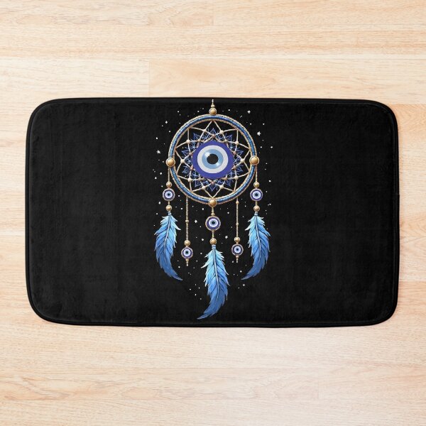 Item preview, Evil Eye Mandala Dreamcatcher Spiritual Art designed and sold by WhiteLightPrint.