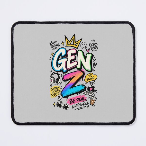 Item preview, Gen Z Vibes – Dream Scroll Repeat | Colorful Y2K Streetwear designed and sold by DESPOT07.