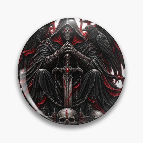 Item preview, Dark Gothic Reaper with Ravens designed and sold by VYBORA Studio.