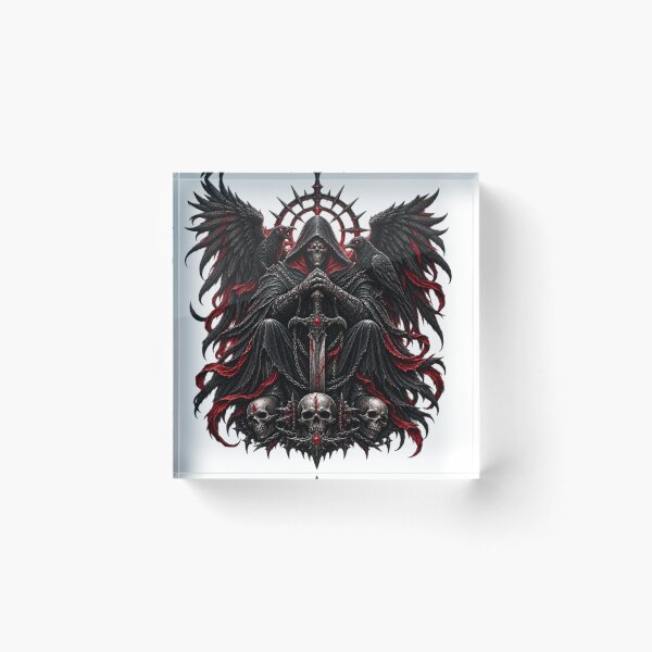 Item preview, Dark Gothic Reaper with Ravens designed and sold by VYBORA Studio.