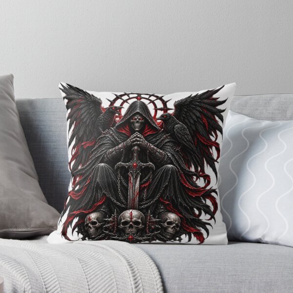 Item preview, Dark Gothic Reaper with Ravens designed and sold by VYBORA Studio.