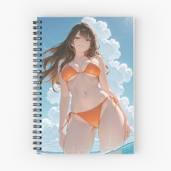 Item preview, Sunlit Confidence - Orange Bikini Summer Anime designed and sold by SEIMEI2025.