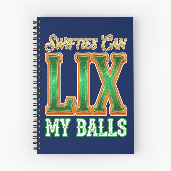 Item preview, Swifties Can LIX My Balls Football Graphic designed and sold by robinhallu.