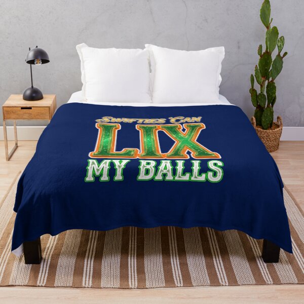 Item preview, Swifties Can LIX My Balls Football Graphic designed and sold by robinhallu.