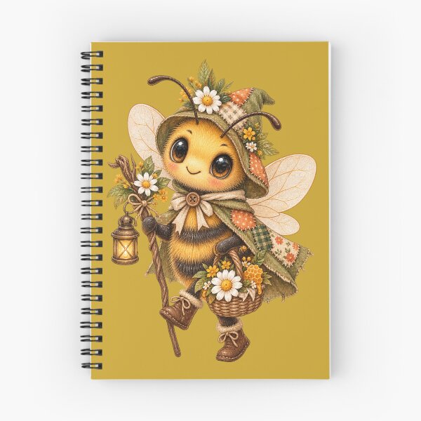 Item preview, Cottagecore Caped Honeybee Watercolor Art – Whimsical Halloween Garden Print designed and sold by MagicMakerPh.