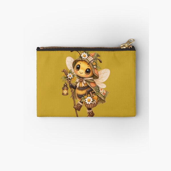 Item preview, Cottagecore Caped Honeybee Watercolor Art – Whimsical Halloween Garden Print designed and sold by MagicMakerPh.