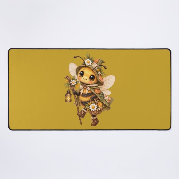 Item preview, Cottagecore Caped Honeybee Watercolor Art – Whimsical Halloween Garden Print designed and sold by MagicMakerPh.