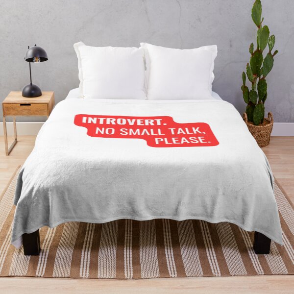 Item preview, INTROVERT — Funny Introvert Personality Typography designed and sold by Brensa.