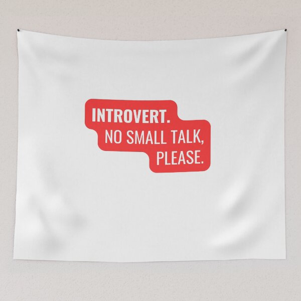 Item preview, INTROVERT — Funny Introvert Personality Typography designed and sold by Brensa.