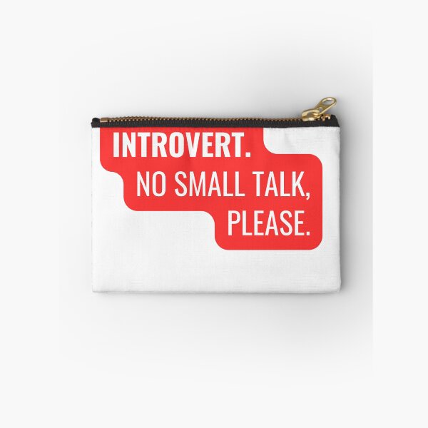 Item preview, INTROVERT — Funny Introvert Personality Typography designed and sold by Brensa.