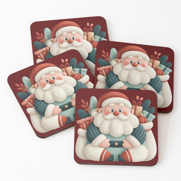 Item preview, Cute 3D Santa Claus with Holiday Gifts designed and sold by colorful-white.