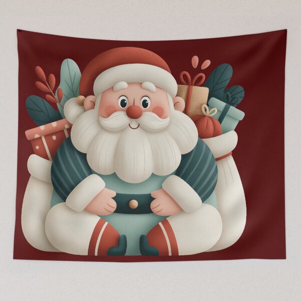 Item preview, Cute 3D Santa Claus with Holiday Gifts designed and sold by colorful-white.