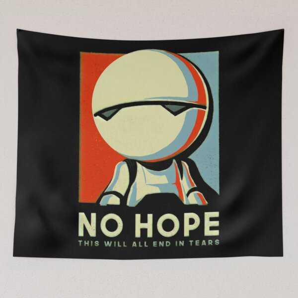 Item preview, No Hope Sign - Vote Marvin Paranoid Android - Hitchhiker's Guide To The Galaxy designed and sold by TheresanGrano.