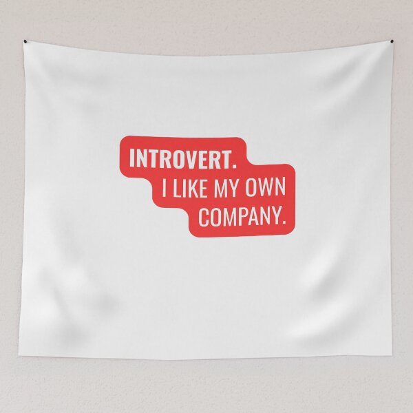 Item preview, INTROVERT — Funny Introvert Personality Typography designed and sold by Brensa.