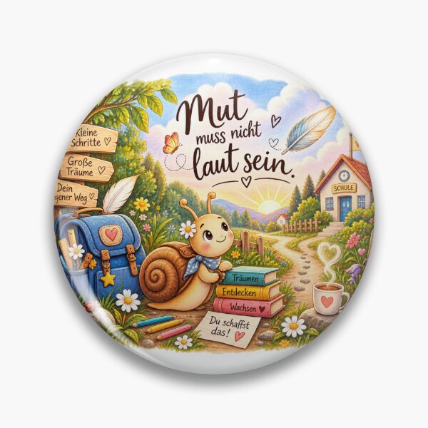 Item preview, Courage doesn't have to be loud - A loving encouragement for the start of school designed and sold by Claudia156.