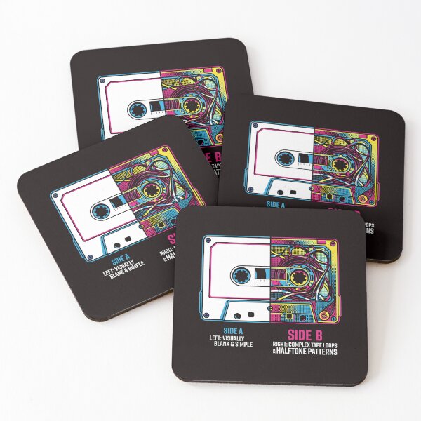 Item preview, Split Cassette Tape - Synthwave Audiophile Graphic designed and sold by SplashTastic.