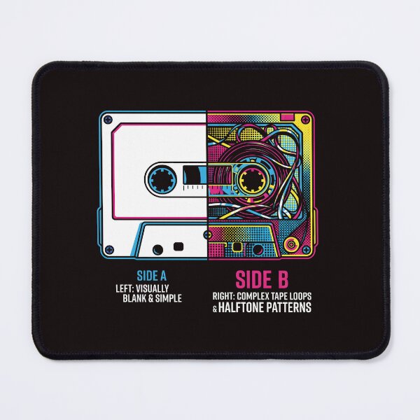 Item preview, Split Cassette Tape - Synthwave Audiophile Graphic designed and sold by SplashTastic.