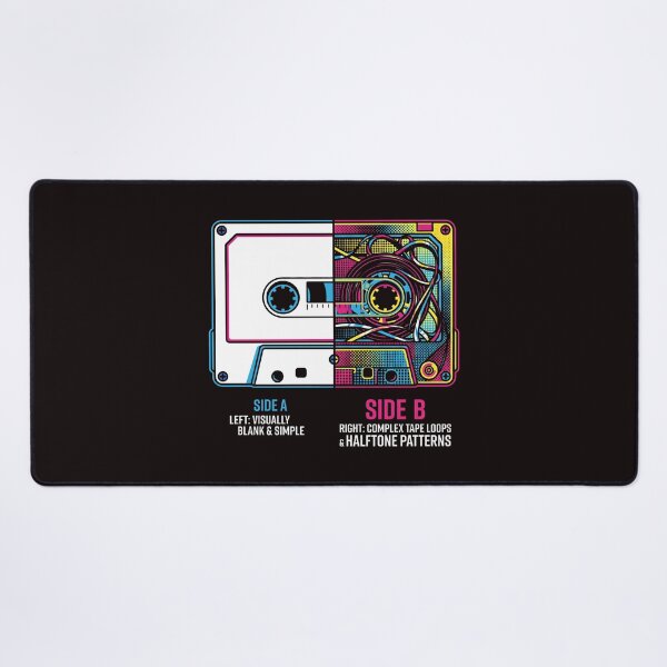 Item preview, Split Cassette Tape - Synthwave Audiophile Graphic designed and sold by SplashTastic.