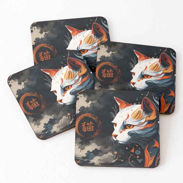 Item preview, Mystic Cat Spirit | Oriental Ink designed and sold by Fei Long Design Hub.