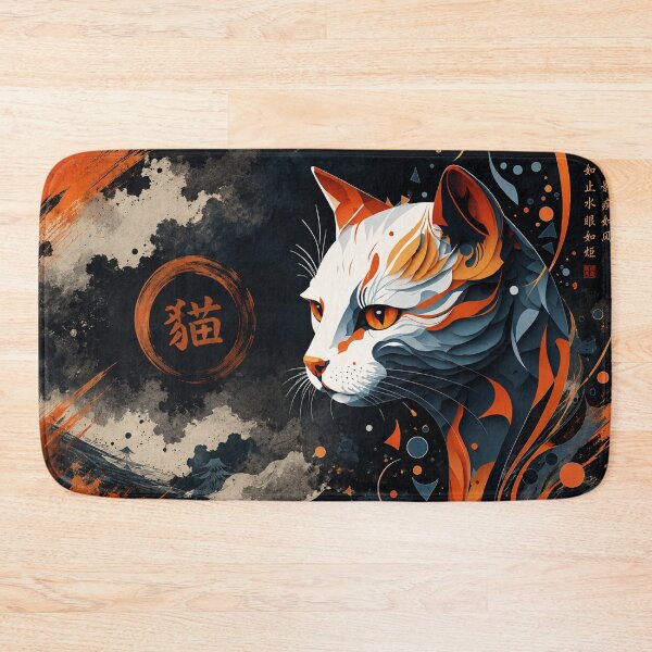 Item preview, Mystic Cat Spirit | Oriental Ink designed and sold by Fei Long Design Hub.