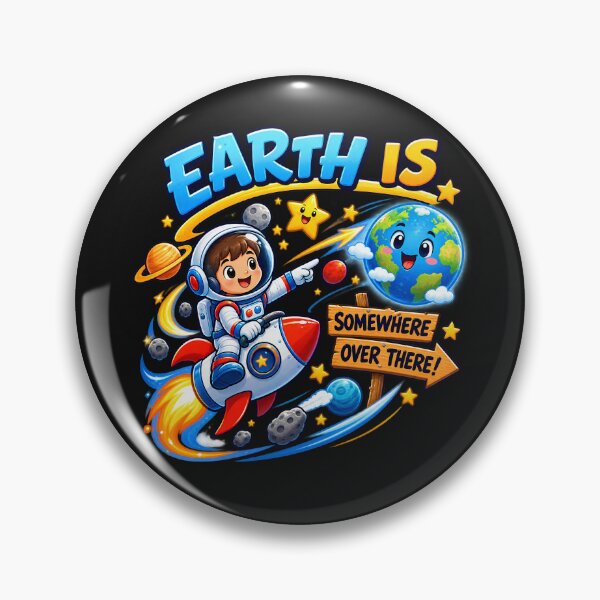 Item preview, Earth is Somewhere Overe There Kids Cosmic Address  designed and sold by Genius Geek.