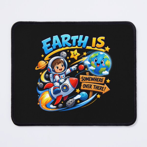 Item preview, Earth is Somewhere Overe There Kids Cosmic Address designed and sold by Genius Geek.