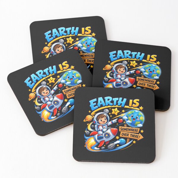 Item preview, Earth is Somewhere Overe There Kids Cosmic Address  designed and sold by Genius Geek.