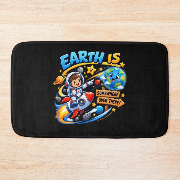 Item preview, Earth is Somewhere Overe There Kids Cosmic Address  designed and sold by Genius Geek.