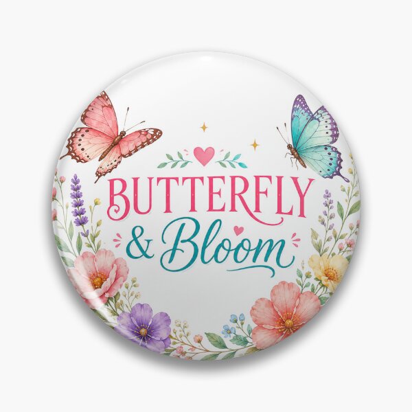 Item preview, Butterfly & Bloom | Floral Butterfly Garden Art designed and sold by Nicha Studio.