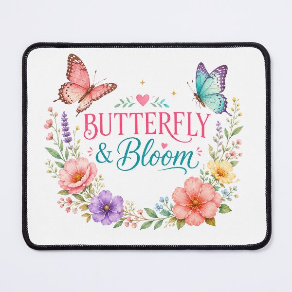 Item preview, Butterfly & Bloom | Floral Butterfly Garden Art designed and sold by Nicha Studio.