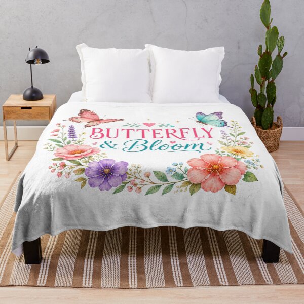 Item preview, Butterfly & Bloom | Floral Butterfly Garden Art designed and sold by Nicha Studio.