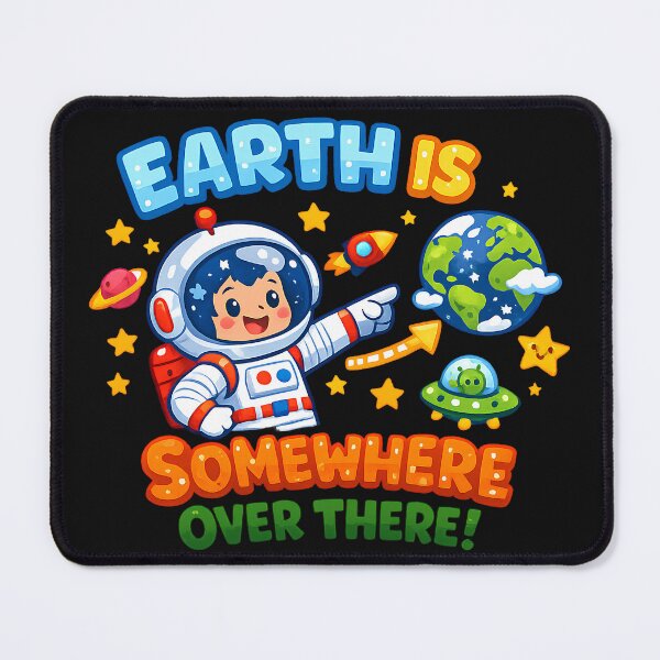 Item preview, Earth is Somewhere Overe There Kids Cosmic Address designed and sold by Genius Geek.