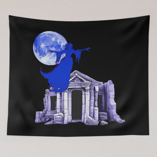 Item preview, Crypt ruin and female ghost silhouette designed and sold by Kirei-Lily.