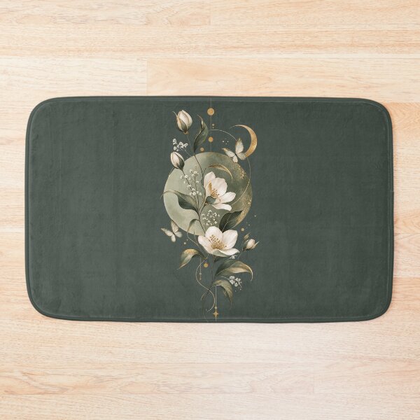Item preview, Celestial Botanical Bloom – Minimalist Gold Floral Aesthetic designed and sold by MUSA'S.