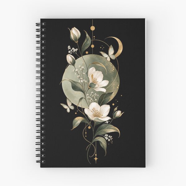 Item preview, Celestial Botanical Bloom – Minimalist Gold Floral Aesthetic designed and sold by MUSA'S.
