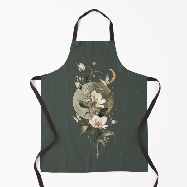 Item preview, Celestial Botanical Bloom – Minimalist Gold Floral Aesthetic designed and sold by MUSA'S.