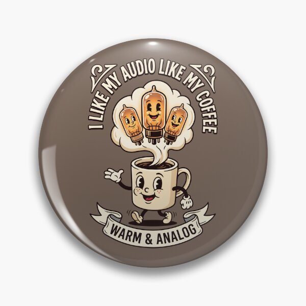 Item preview, Warm Analog Audio - Vintage Audiophile Coffee Humor designed and sold by SplashTastic.