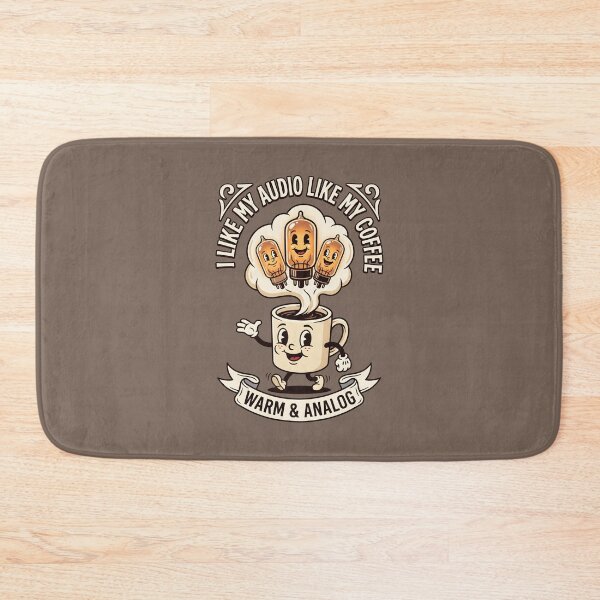 Item preview, Warm Analog Audio - Vintage Audiophile Coffee Humor designed and sold by SplashTastic.