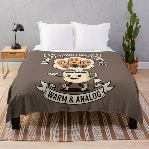 Item preview, Warm Analog Audio - Vintage Audiophile Coffee Humor designed and sold by SplashTastic.