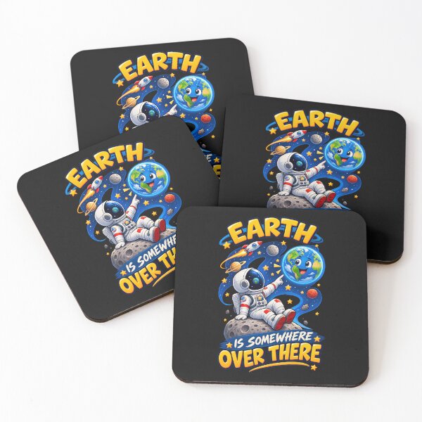 Item preview, Earth is Somewhere Overe There Kids Cosmic Address  designed and sold by Genius Geek.