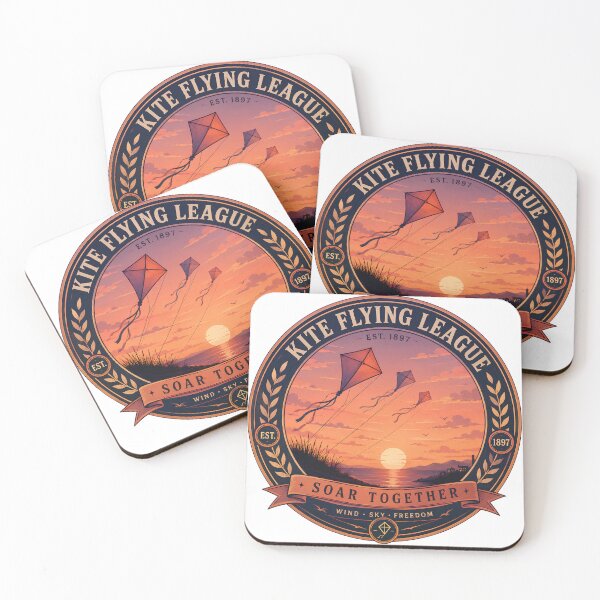 Item preview, Vintage Kite Flying League Sunset Emblem designed and sold by Extravanganzza.