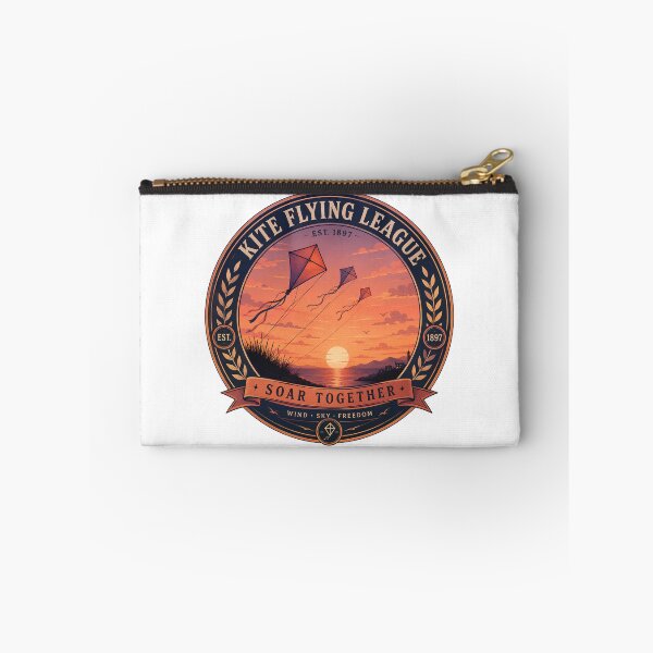 Item preview, Vintage Kite Flying League Sunset Emblem designed and sold by Extravanganzza.