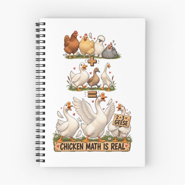 Item preview, Chicken math is real with ducks and geese designed and sold by Heritage Workshop Co..