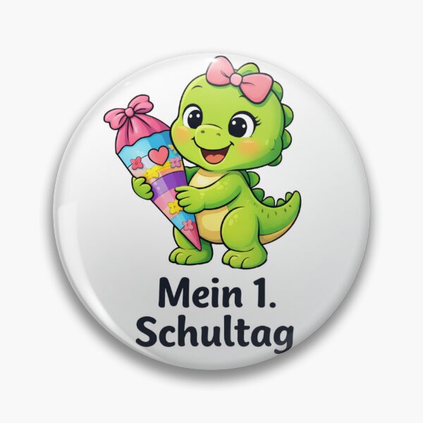 Item preview, My first day of school - cute dinosaur with a school cone designed and sold by Claudia156.