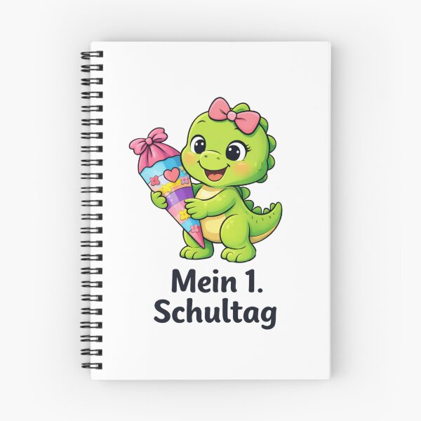 Item preview, My first day of school - cute dinosaur with a school cone designed and sold by Claudia156.