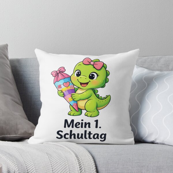 Item preview, My first day of school - cute dinosaur with a school cone designed and sold by Claudia156.