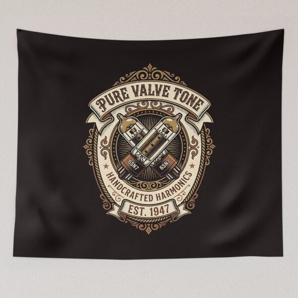 Item preview, Pure Valve Tone - Retro Audiophile Vintage Badge designed and sold by SplashTastic.