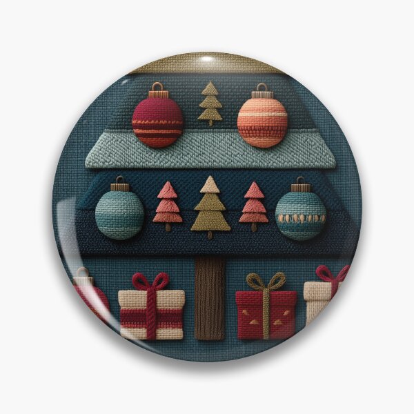 Item preview, Cozy Woven Fabric Geometric Christmas Tree designed and sold by colorful-white.