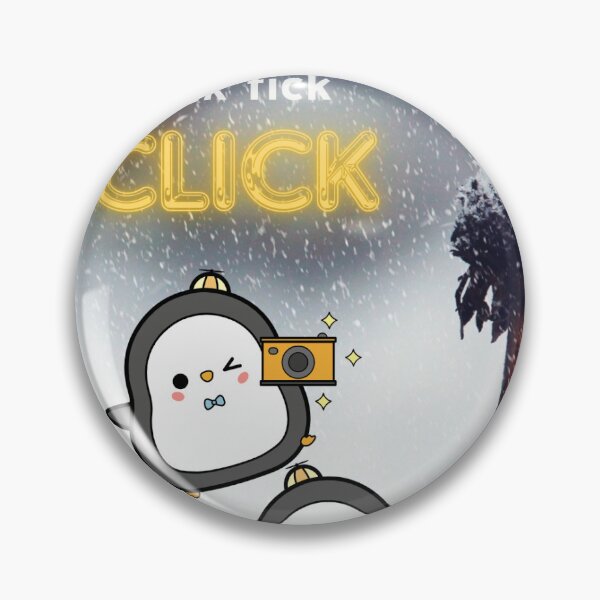 Item preview, Tick Tick Click Penguin | Cute Kawaii Winter | Penguin Photography designed and sold by pdesigns12.